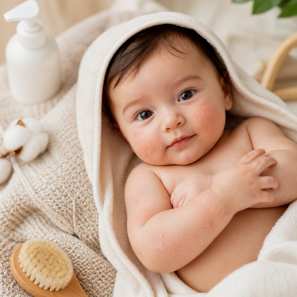 👶 Peau sèche chez bébé : causes et solutions douces