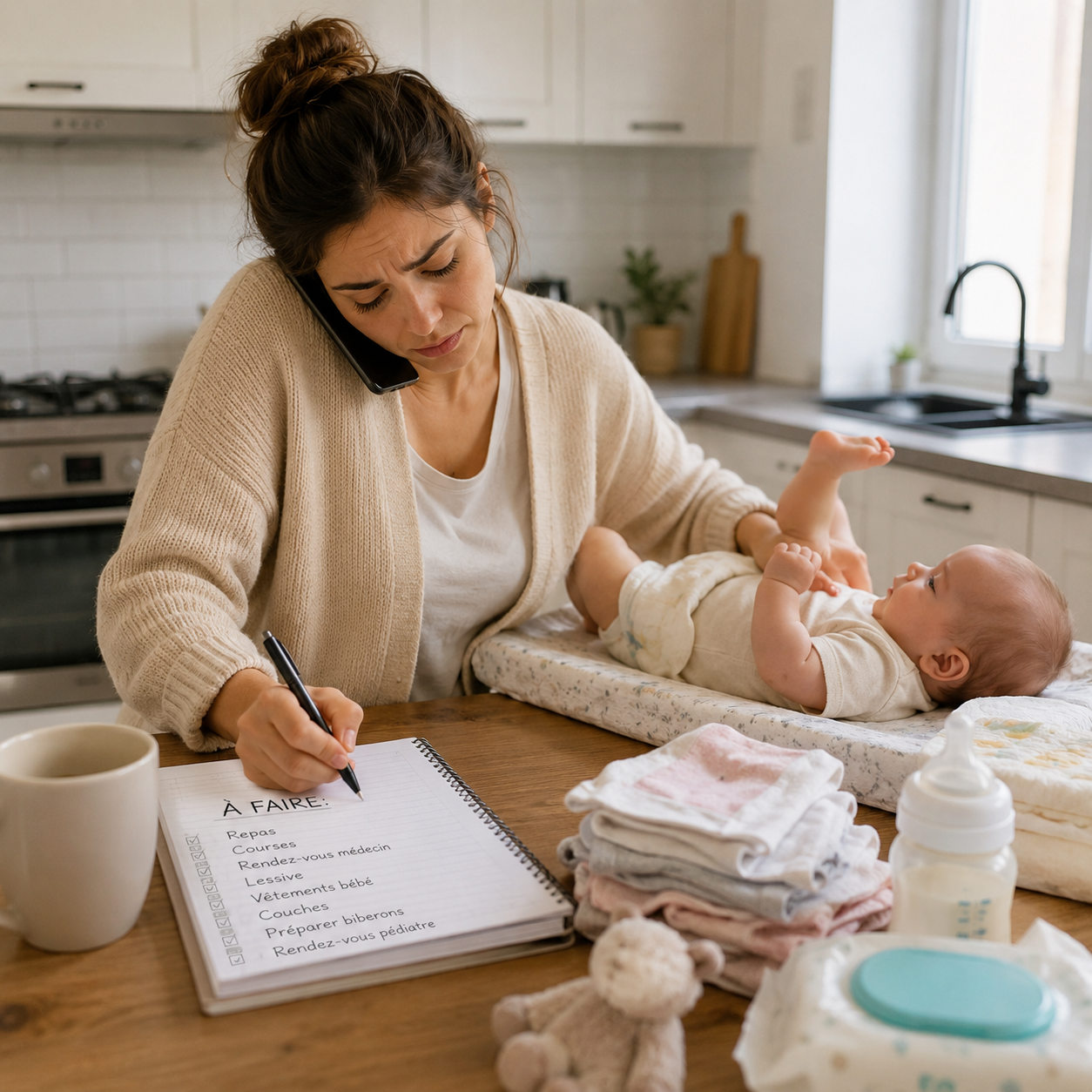La charge mentale des mamans : avez-vous déjà eu l’impression que votre cerveau ne s’arrête jamais ?