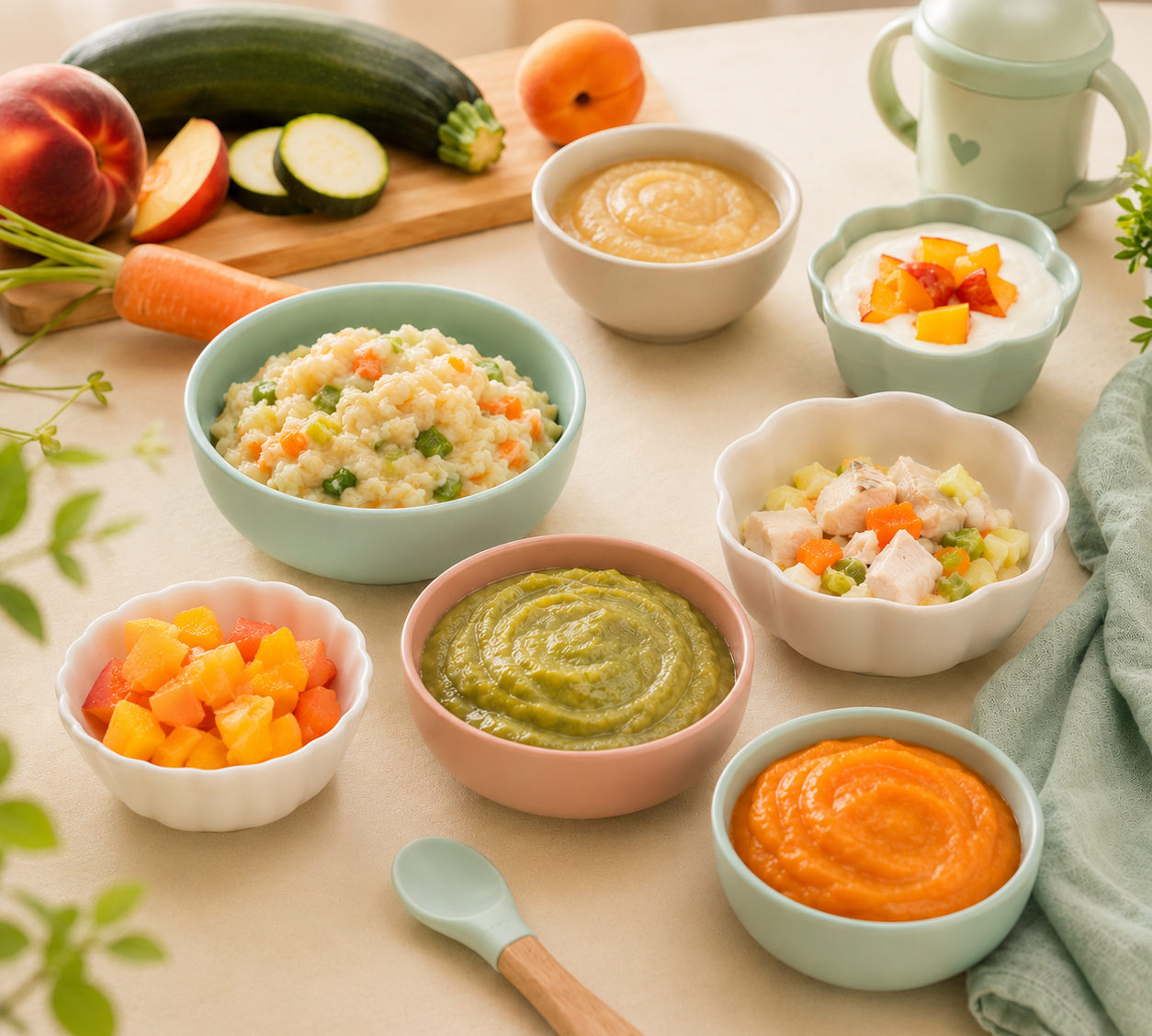 Diversification alimentaire en été : 7 idées de repas frais et adaptés à bébé