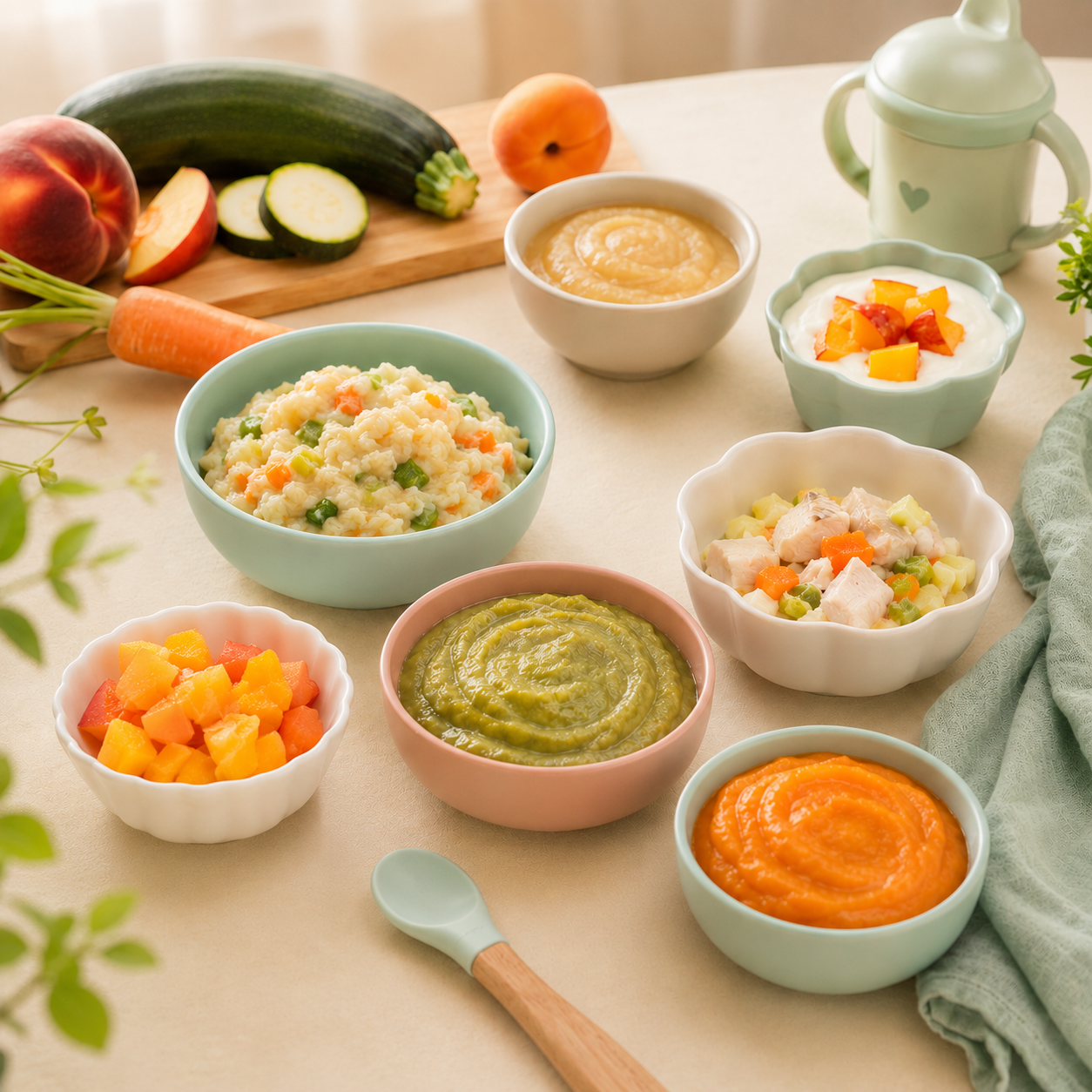 Diversification alimentaire en été : 7 idées de repas frais et adaptés à bébé