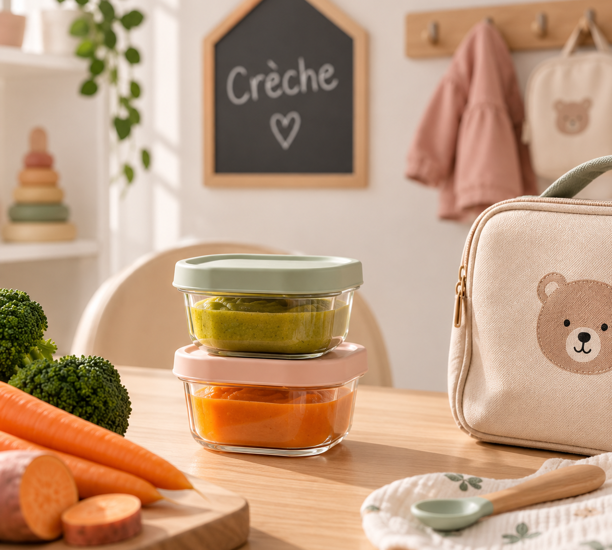 Creche et diversification : comment organiser les repas de bebe ?