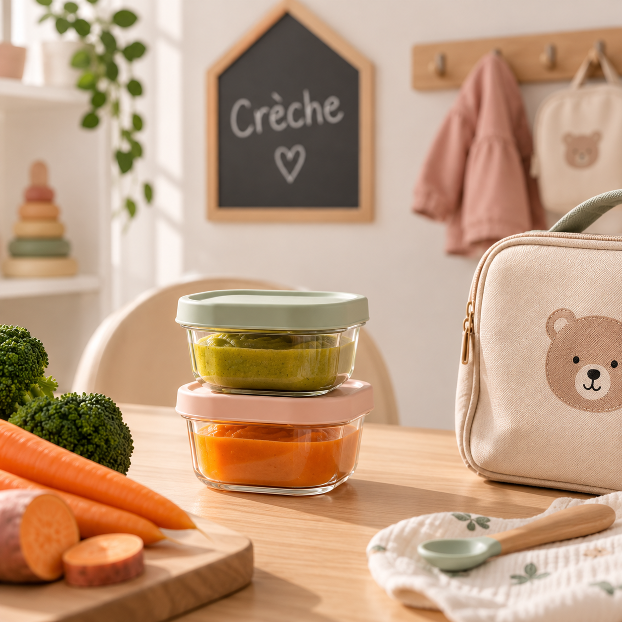 Creche et diversification : comment organiser les repas de bebe ?