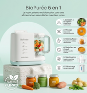Mamizen BioPurée™ – Robot Culinaire Bébé Intelligent 6-en-1 - Promo Lancement