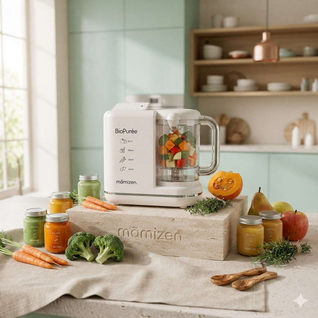 Mamizen BioPurée™ – Robot Culinaire Bébé Intelligent 6-en-1 - Promo Lancement