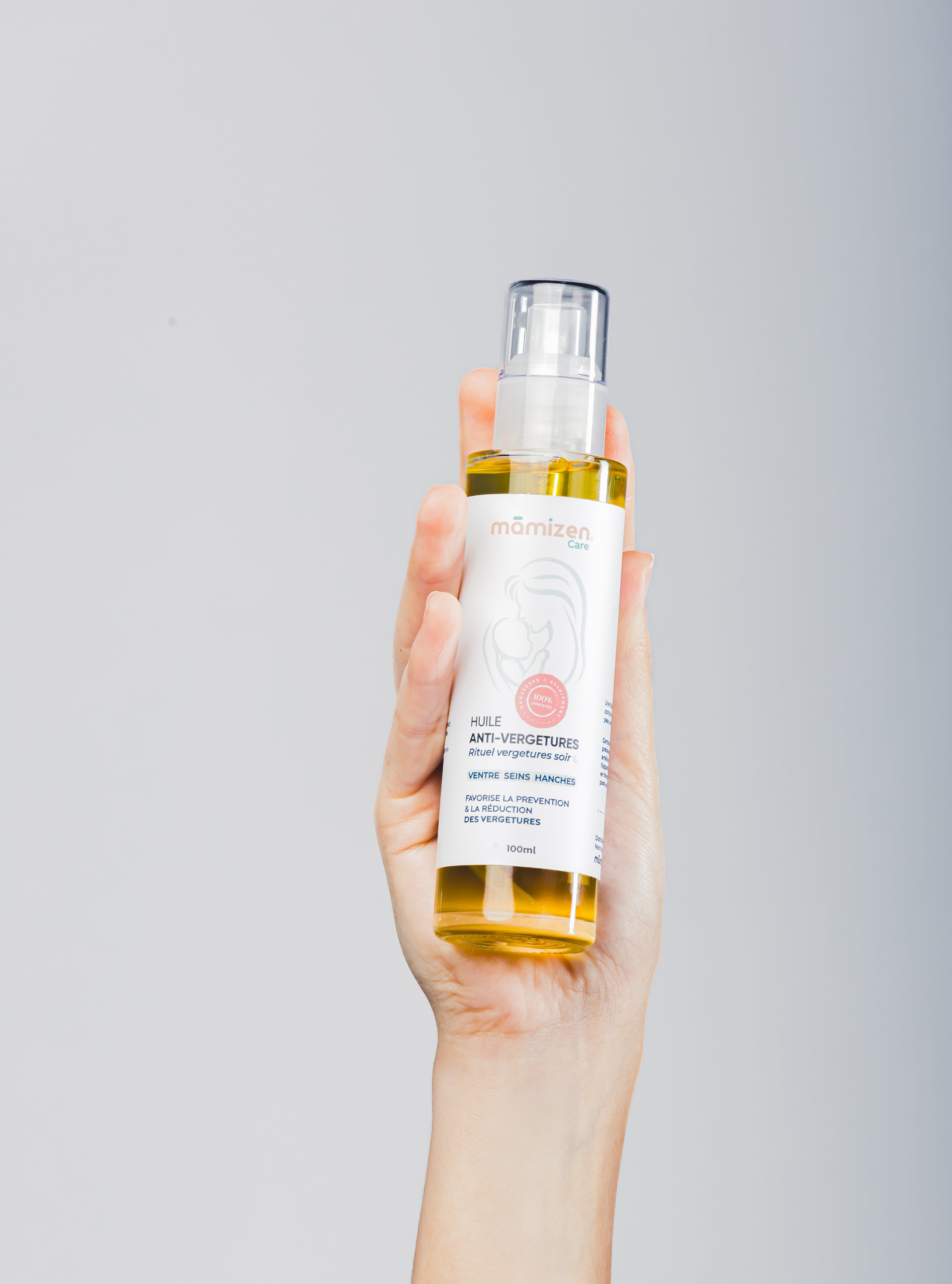 Huile Anti-Vergetures – Grossesse & Post-Partum – Mamizen Care