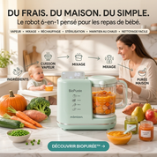 Mamizen BioPurée™ – Robot Culinaire Bébé Intelligent 6-en-1 - Promo Lancement