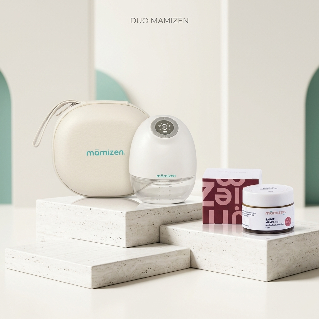 Duo Allaitement Essentiel Mamizen | Tire-lait + Baume Mamelon