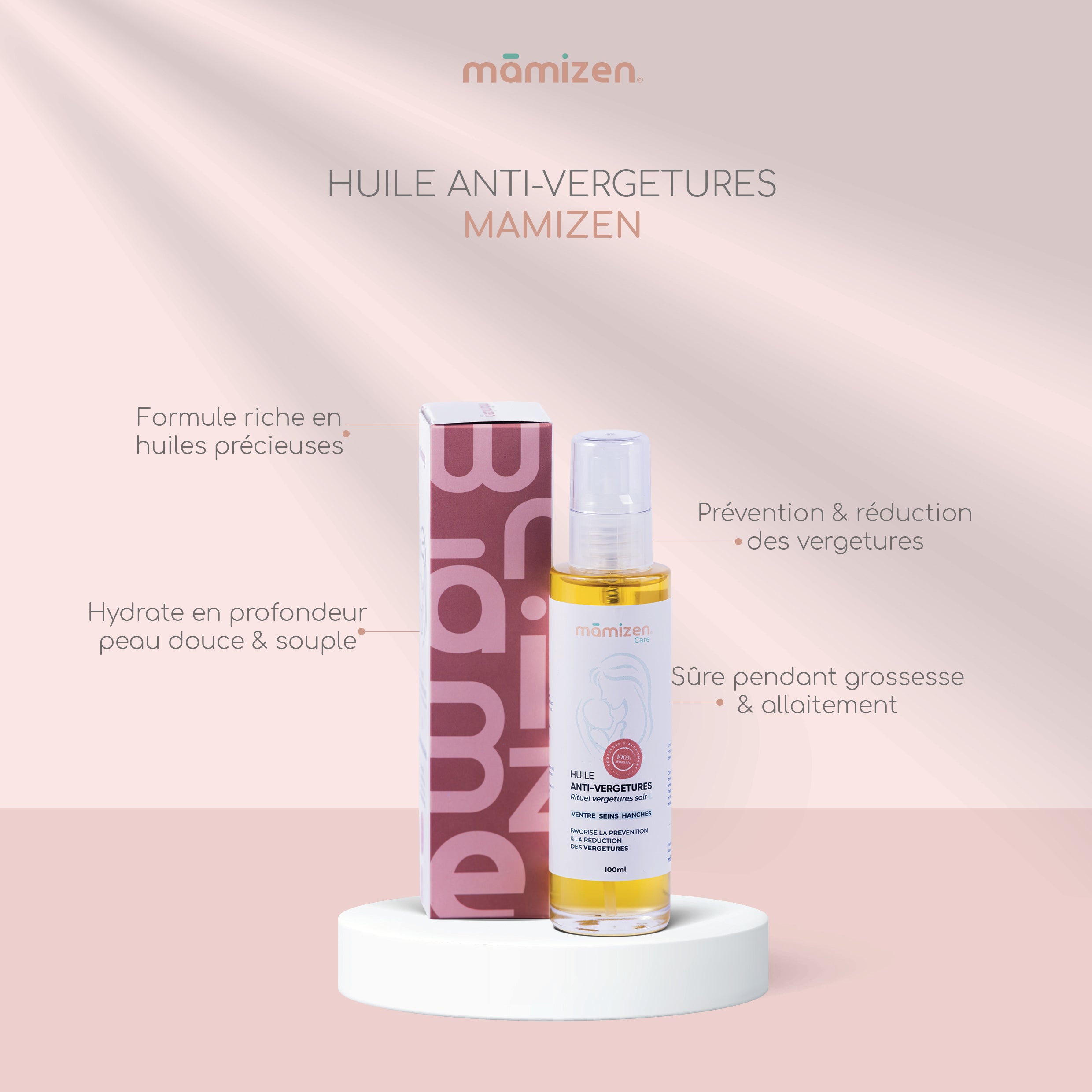 Pack Duo Huile Anti-Vergetures & Baume Mamelons – Mamizen Care