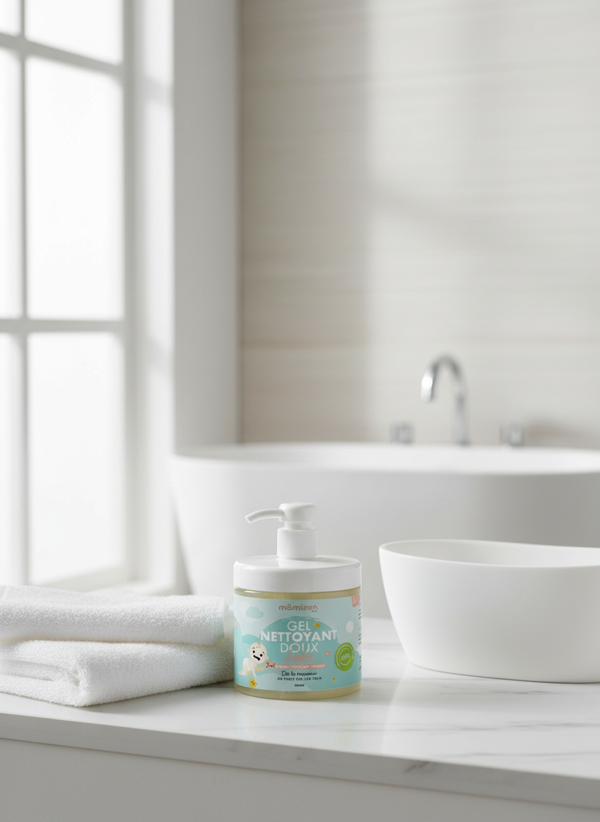 Gel Nettoyant Doux Bébé – Soin 3 en 1