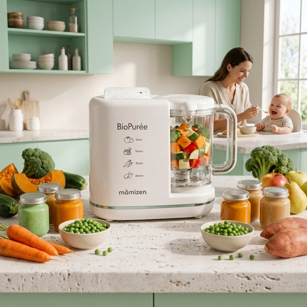 Mamizen BioPurée™ – Robot Culinaire Bébé Intelligent 6-en-1 - Promo Lancement