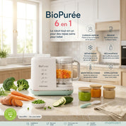 Mamizen BioPurée™ – Robot Culinaire Bébé Intelligent 6-en-1 - Promo Lancement